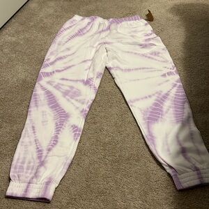 NWT Pink Tie Dye High Waist Campus Jogger